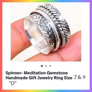 BNWT- Sterling Silver (Stamped) “Spinner Ring” Size 7 & Size 9